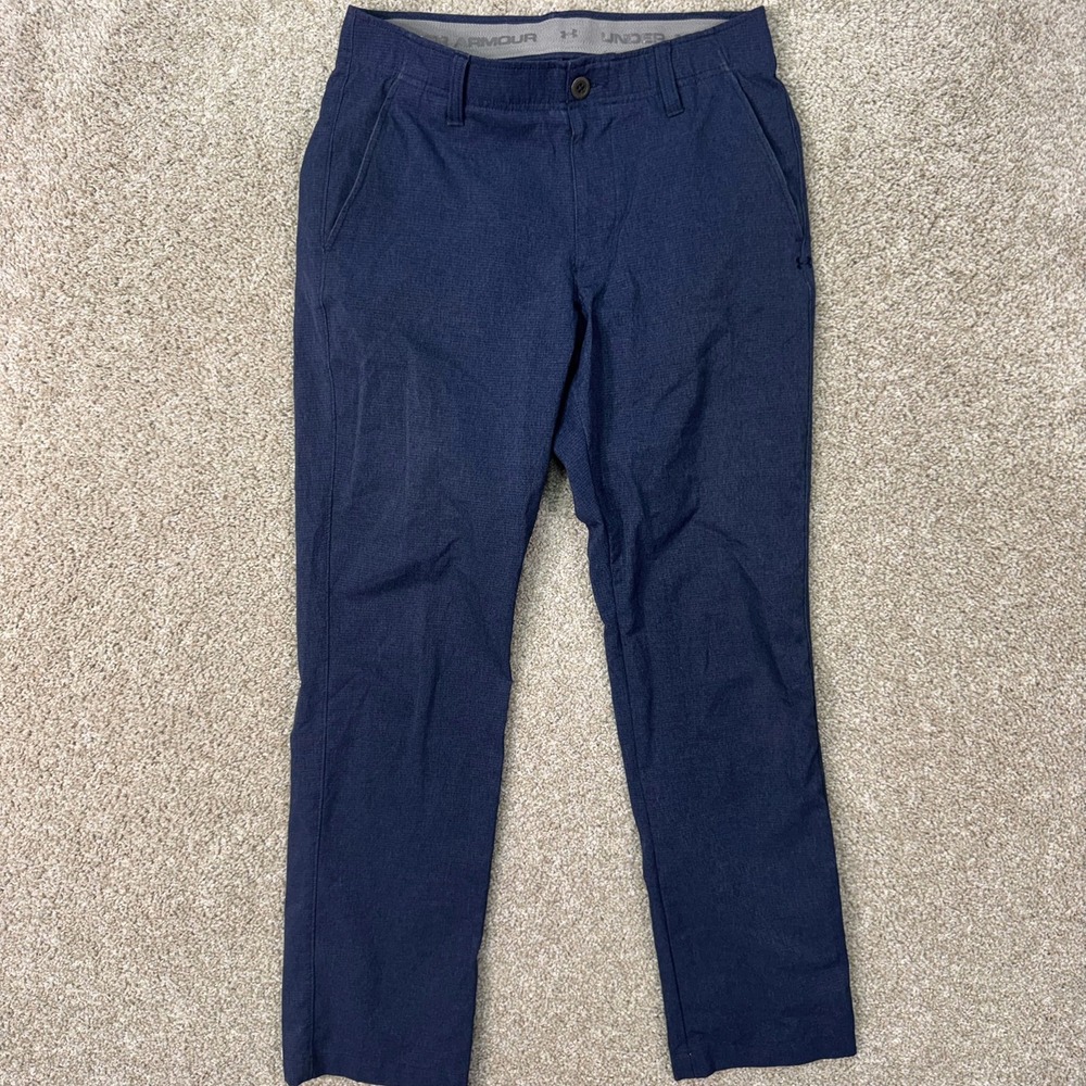Under Armour Pants Mens 30x30 Golf Performance Navy Blue EUC